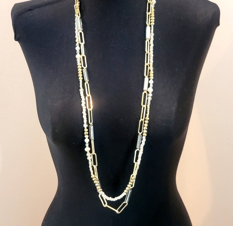 Double Strands Necklace - Leila Jewels