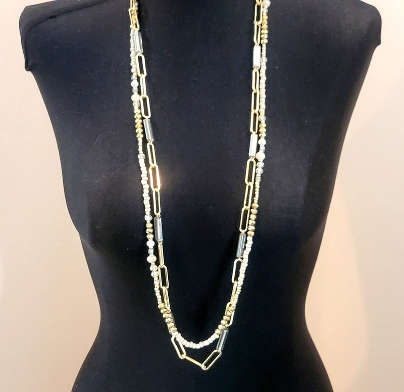 Double Strands Necklace - Leila Jewels