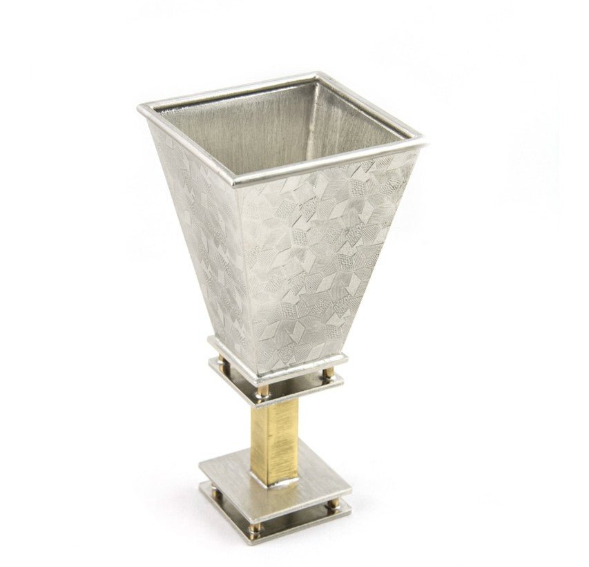 Square Kiddush Cup by Joy Stember - Leila Jewels