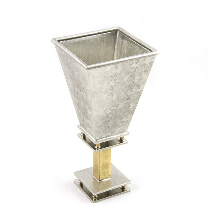 Square Kiddush Cup by Joy Stember - Leila Jewels