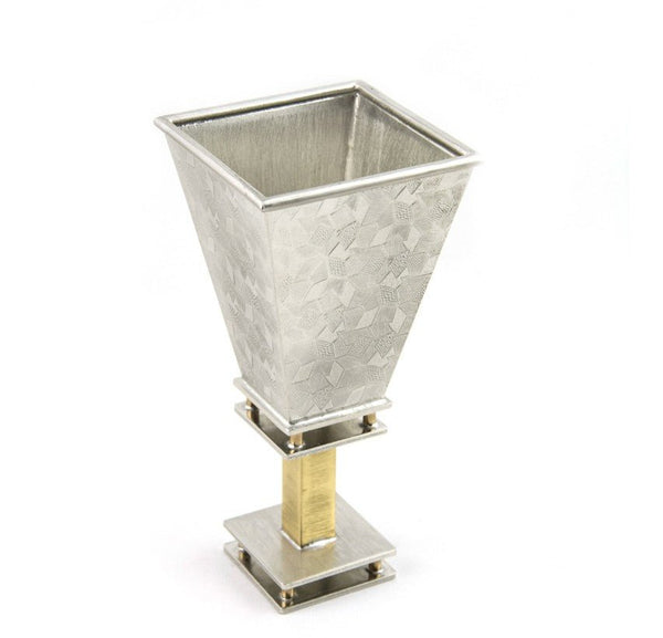 Square Kiddush Cup by Joy Stember - Leila Jewels