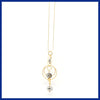 Many Moons Pull Necklace with Glass Beads - Leila Jewels