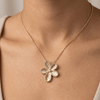 Jasmine Flower Pendant Necklace - Leila Jewels