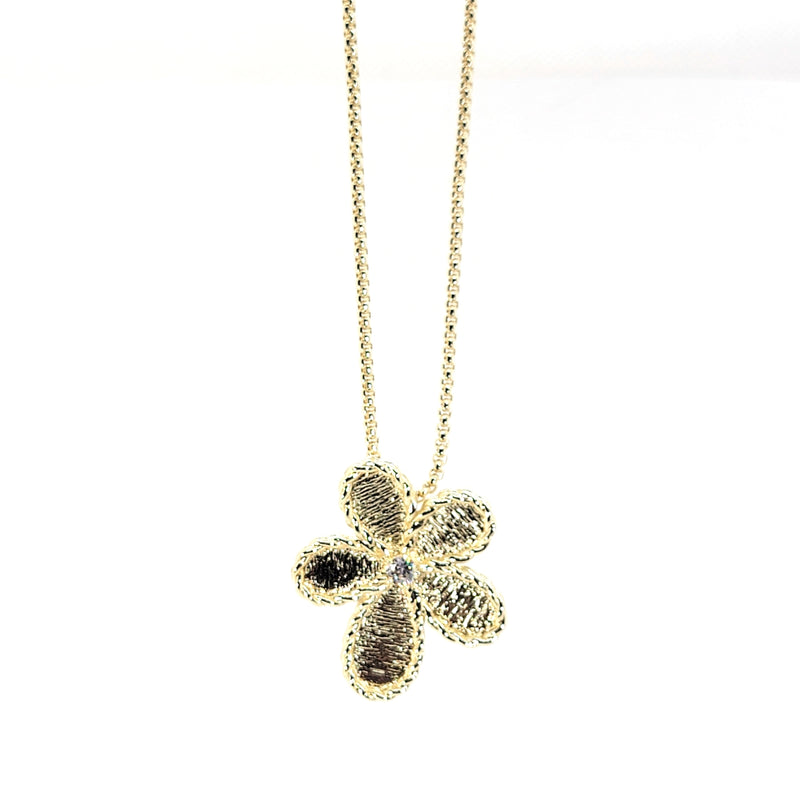 Jasmine Flower Pendant Necklace - Leila Jewels
