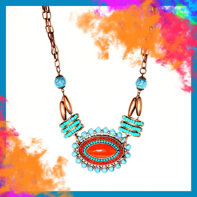 Boho Stone Necklace - Leila Jewels