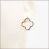 Pavé Clover Earrings - Leila Jewels