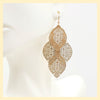 Laser Etch Dangly Earrings - Leila Jewels