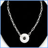 Hammered Disc Necklace - Leila Jewels