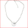 Hammered Disc Necklace - Leila Jewels