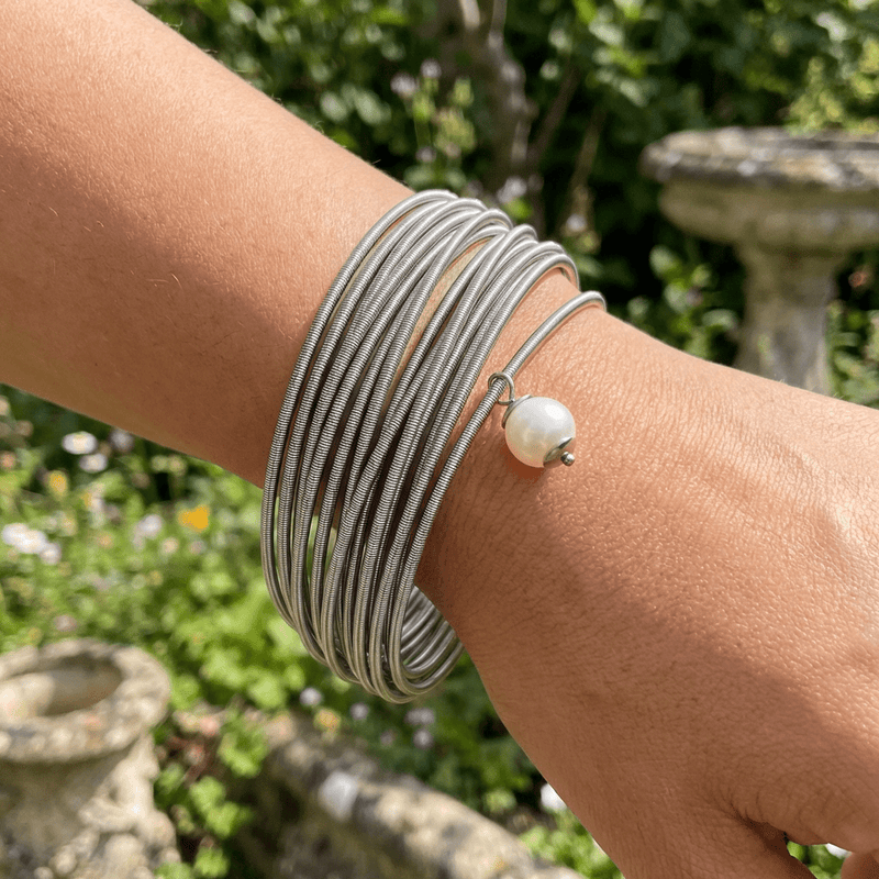 Multl - Strand Guitar Wire Bracelet - Leila Jewels