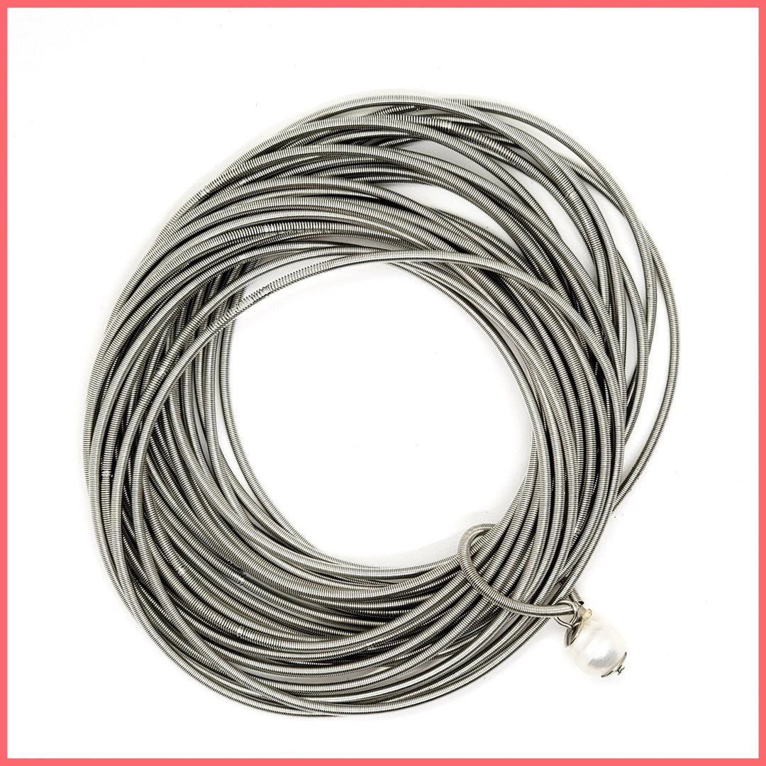 Multl - Strand Guitar Wire Bracelet - Leila Jewels