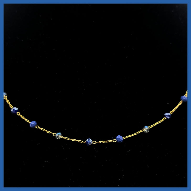 Tiny Crystal Choker Necklace - Leila Jewels