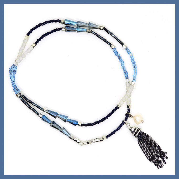 Stretchy Beaded Wrap Bracelet - Leila Jewels