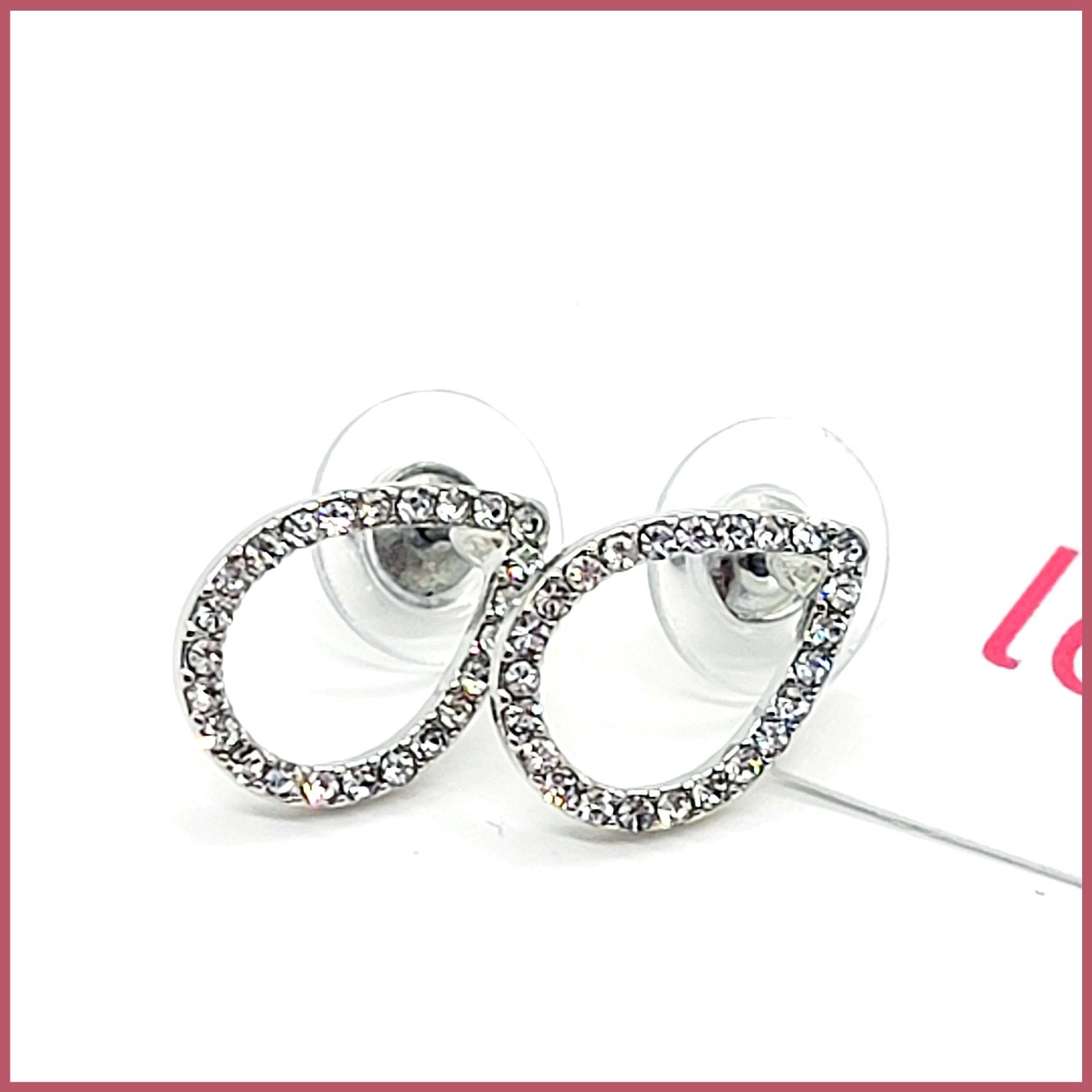 Pavé Teardrop Earrings - Leila Jewels