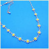 Enamel Daisy Flowers Necklace - Leila Jewels