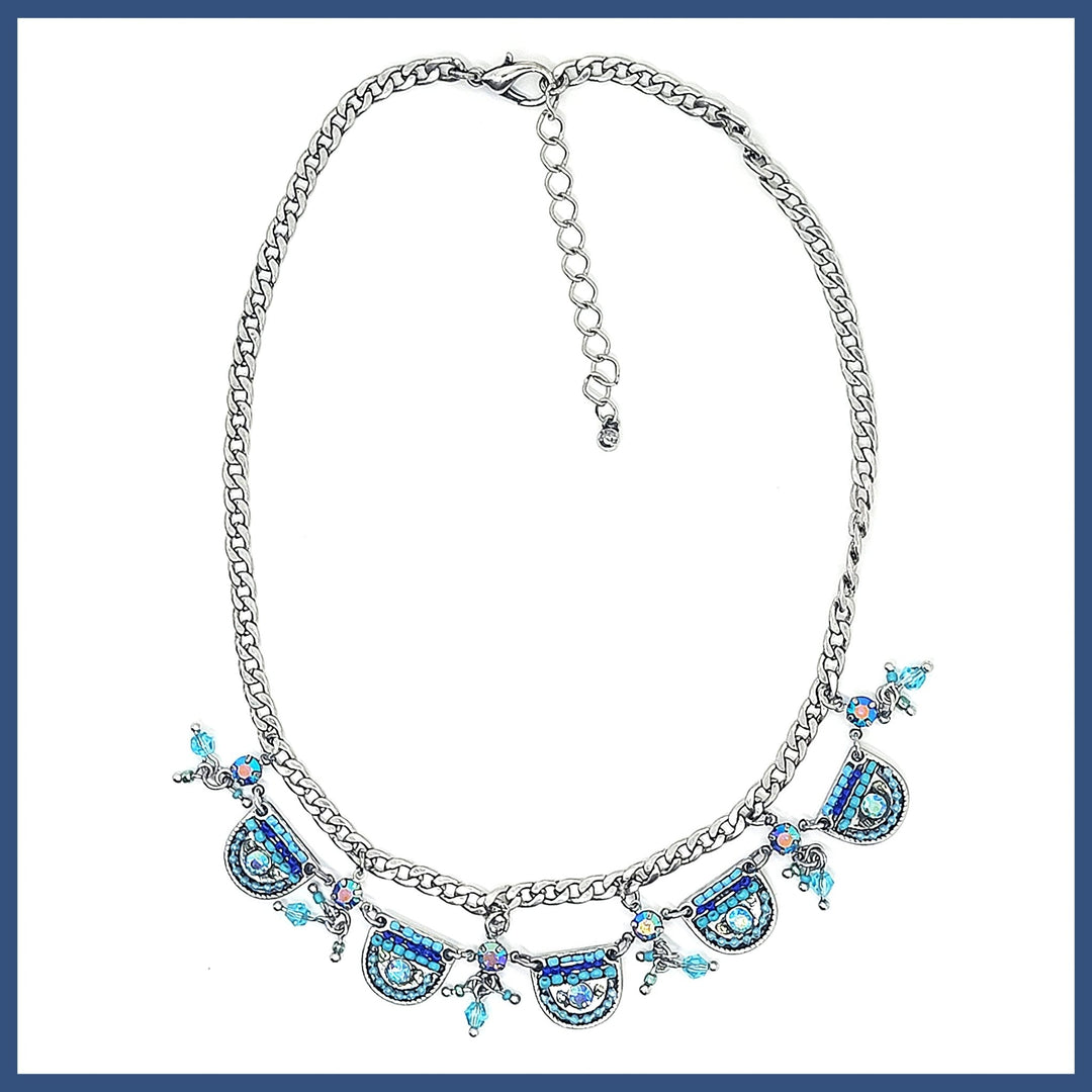 Blue Boho Necklace - Leila Jewels