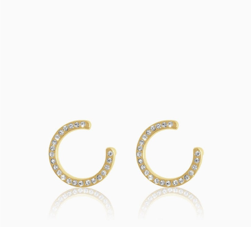 Pavé Circle Earrings