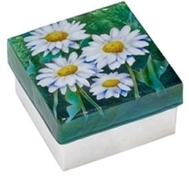 Capiz Shell Painted Trinket Box - Leila Jewels