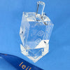 Mah Jongg Crystal Dreidel with Pedestal - Leila Jewels