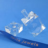Mah Jongg Crystal Dreidel with Pedestal - Leila Jewels