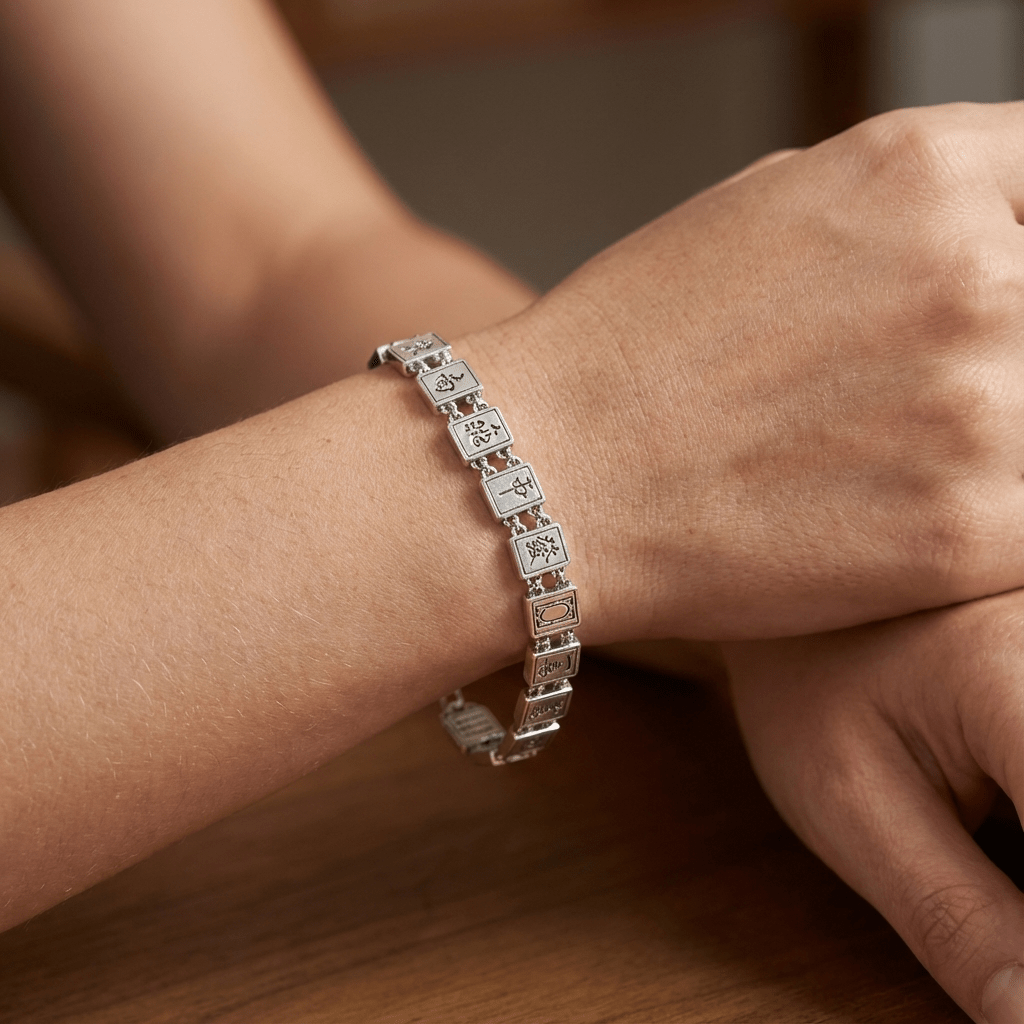 Sterling Silver Mah Jongg Bracelet - Leila Jewels