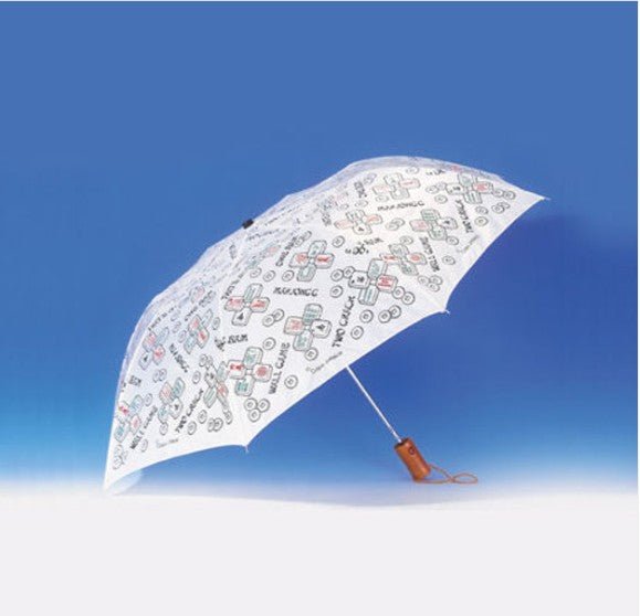 Mah Jongg Folding Umbrella - Leila Jewels