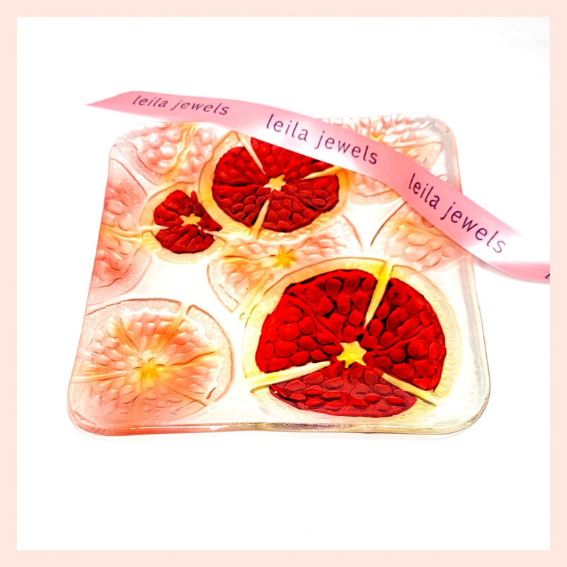 Square Pomegranate Plate