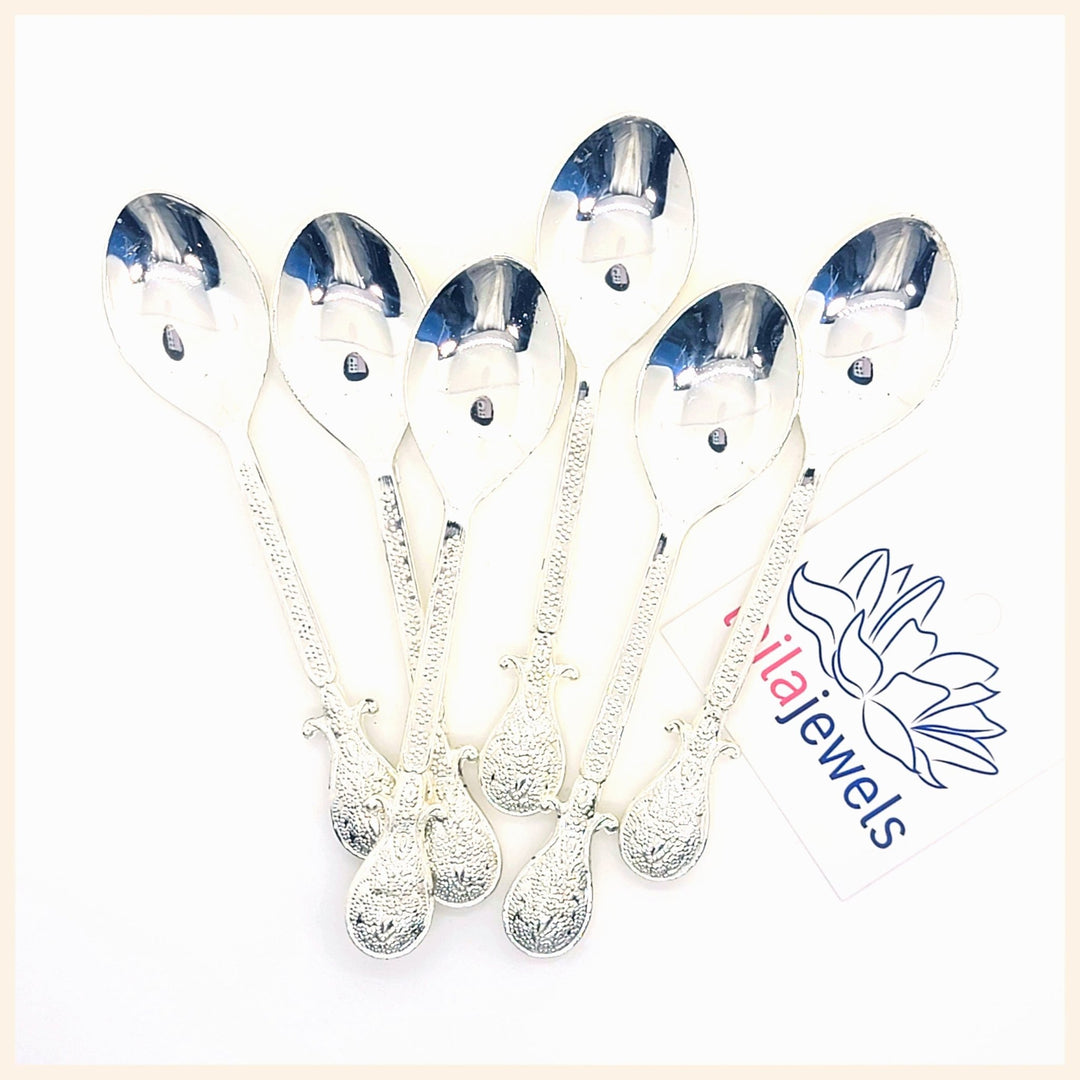 Dessert / Condiment Spoons - set of 6 - Leila Jewels