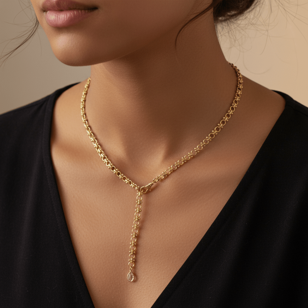 Luxe Gemstone Necklace - Leila Jewels