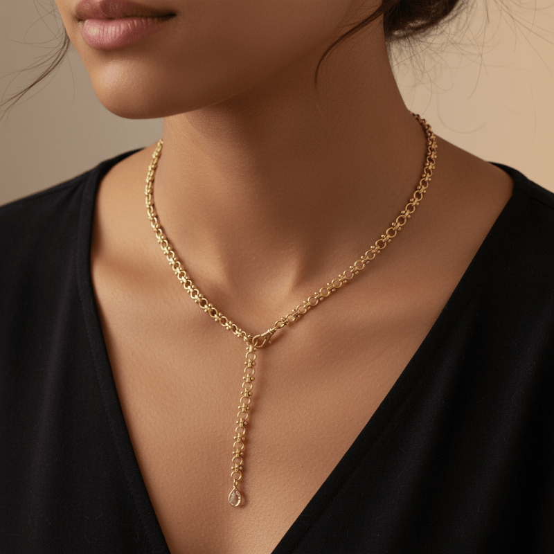 Luxe Gemstone Necklace - Leila Jewels