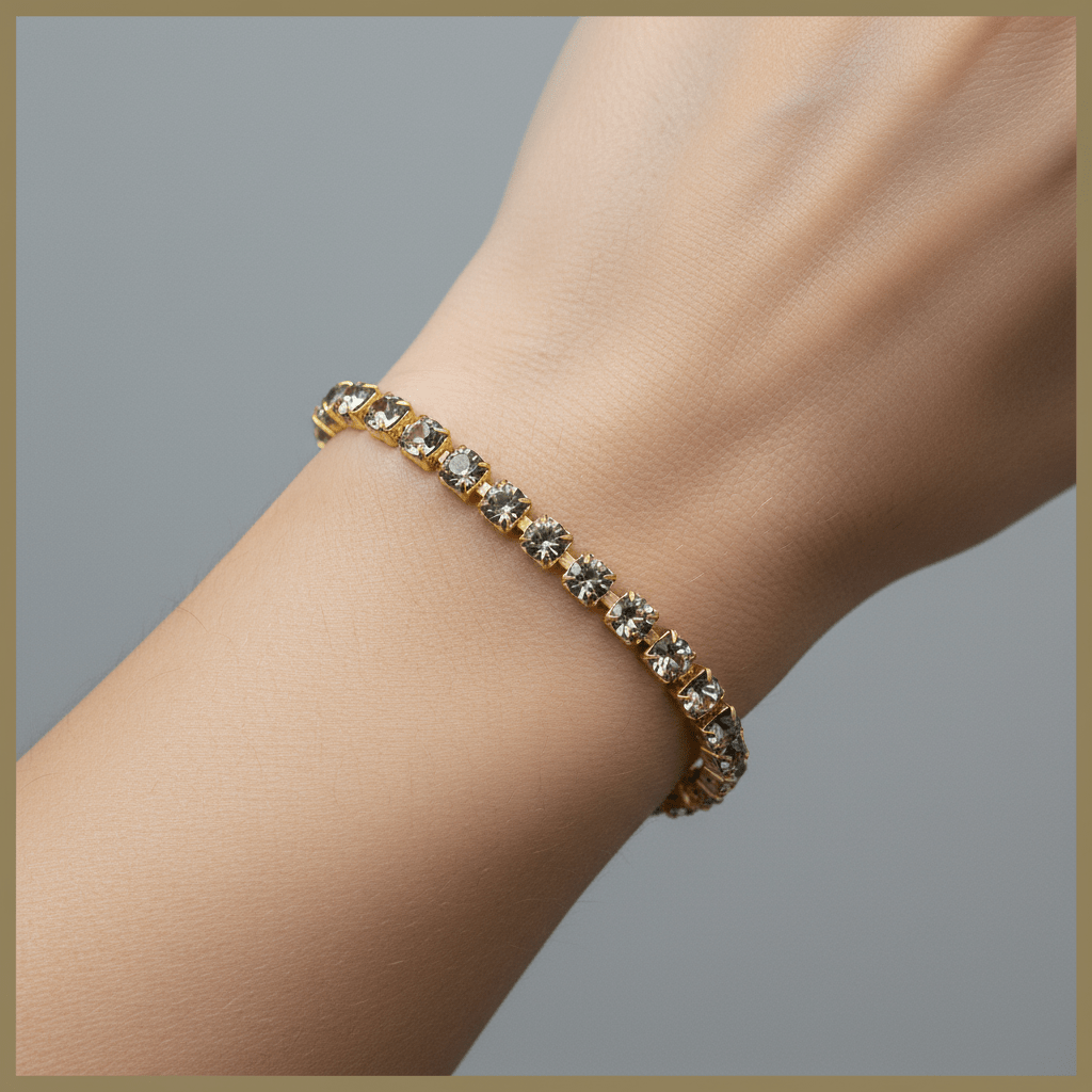 Crystal "Dior" Tennis Bracelet - Leila Jewels