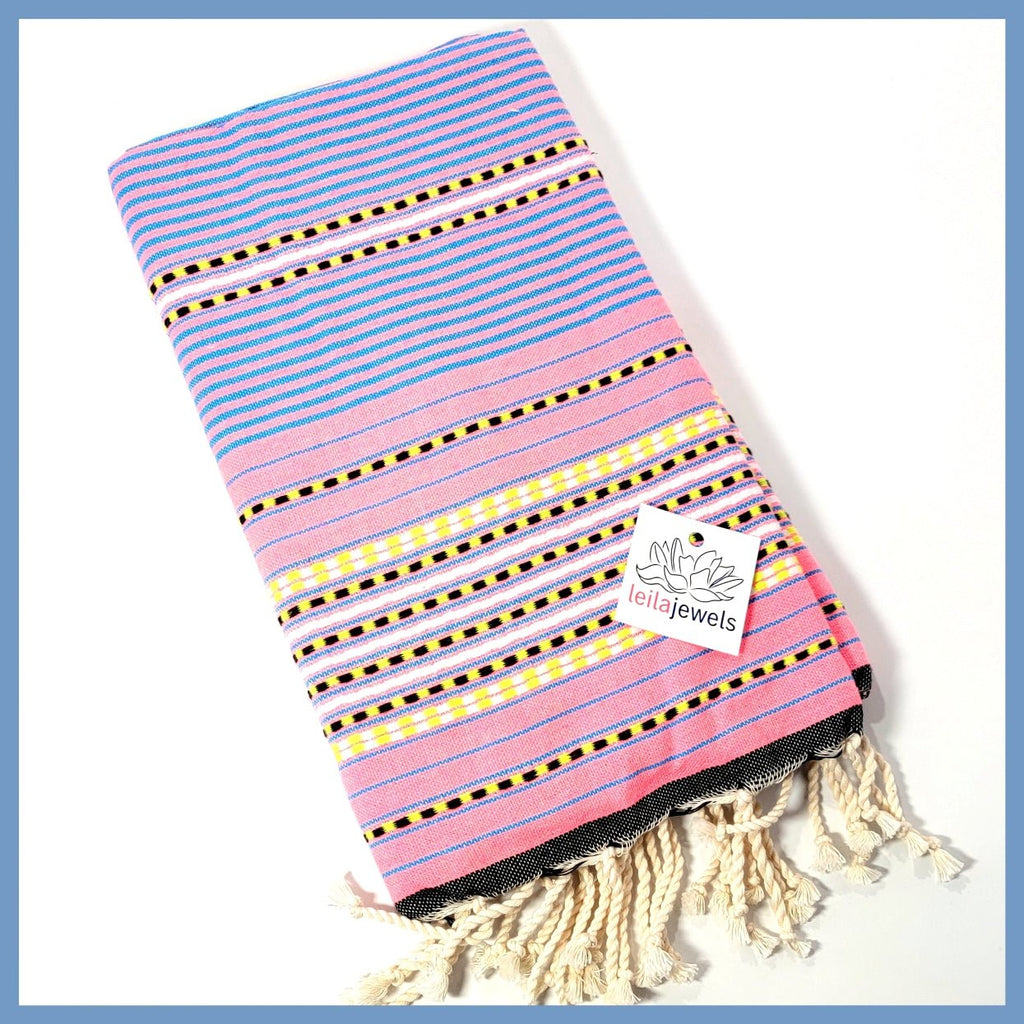 Turkish Towel / Sarong / Beach Towel - Set of 3 - Leila Jewels