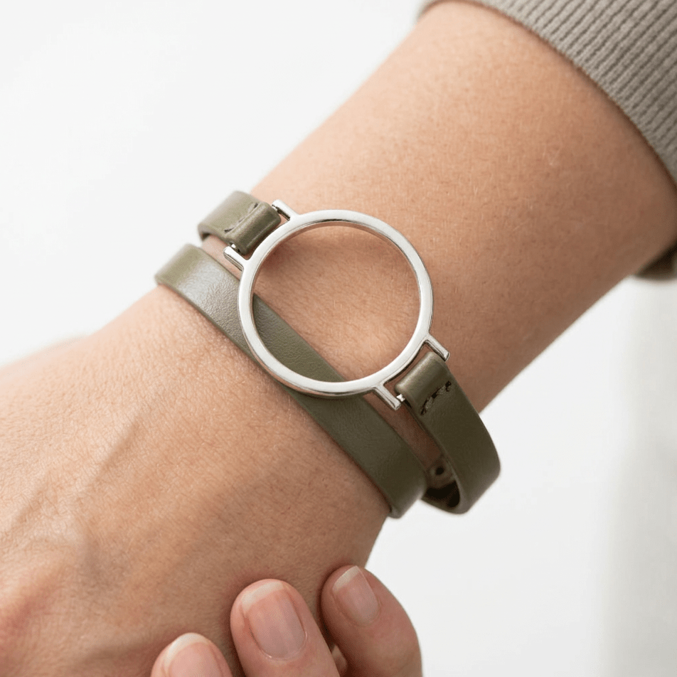 Watch Case Leather Wrap Bracelet - Leila Jewels