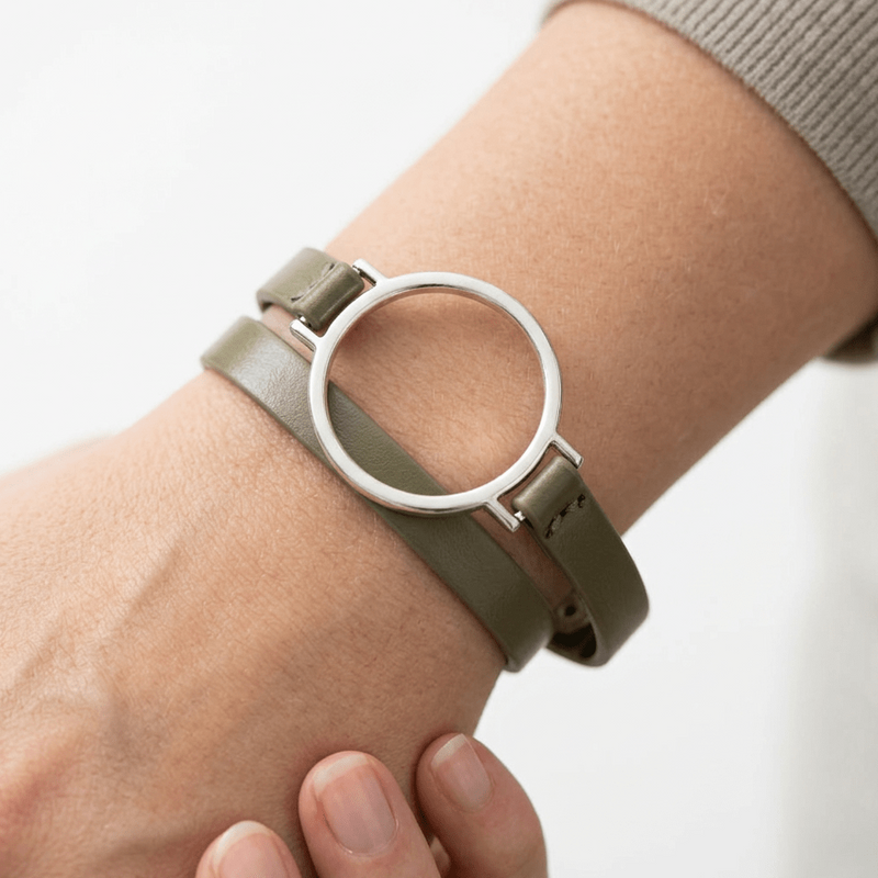 Watch Case Leather Wrap Bracelet - Leila Jewels