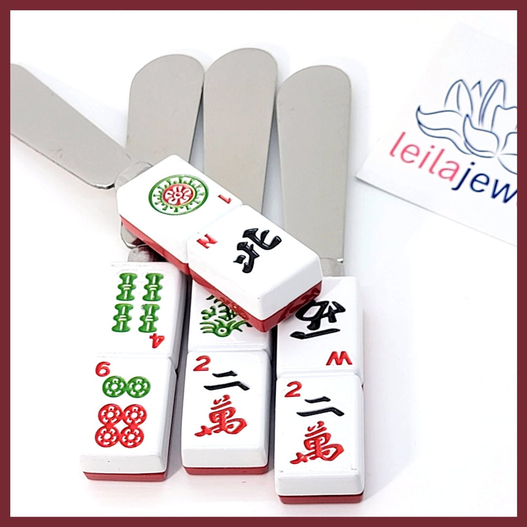 Mah Jongg Tile Cheese Spreaders (set of 4) - Leila Jewels