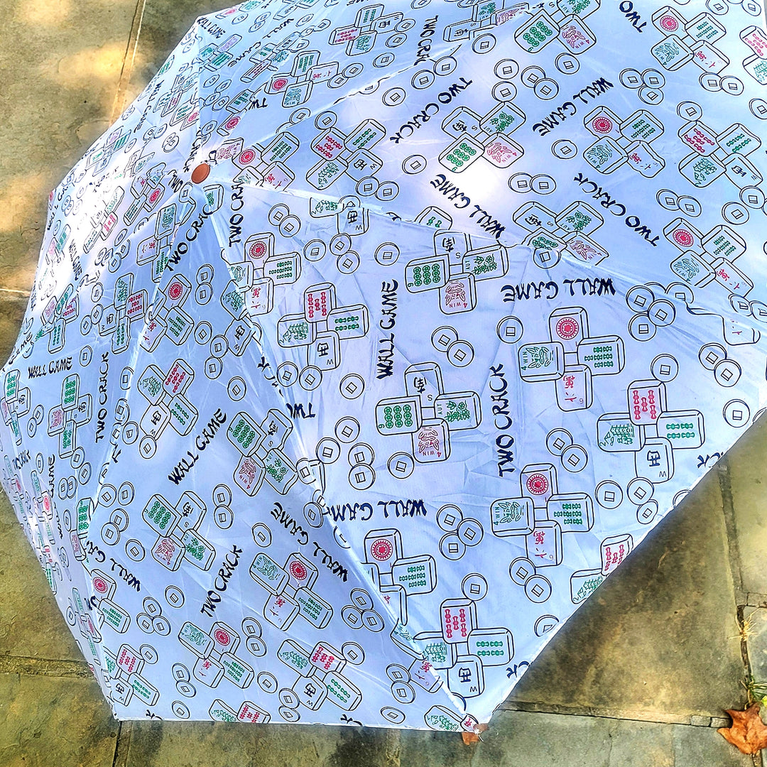Mah Jongg Folding Umbrella - Leila Jewels