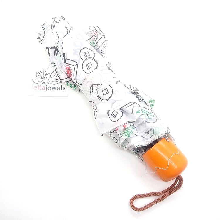 Mah Jongg Folding Umbrella - Leila Jewels