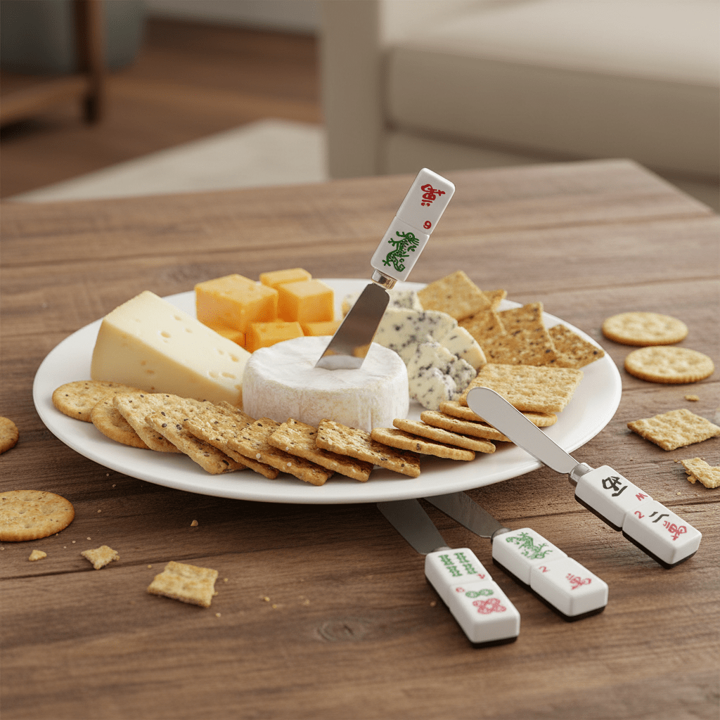 Mah Jongg Tile Cheese Spreaders (set of 4) - Leila Jewels