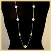 Long Clover Station Necklace - Leila Jewels