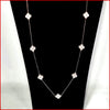 Long Clover Station Necklace - Leila Jewels