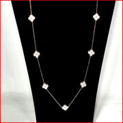 Long Clover Station Necklace