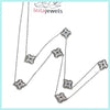 Long Clover Station Necklace - Leila Jewels