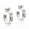 Iconic "Love" Style Hoop Earrings - Leila Jewels