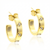 Iconic "Love" Style Hoop Earrings - Leila Jewels