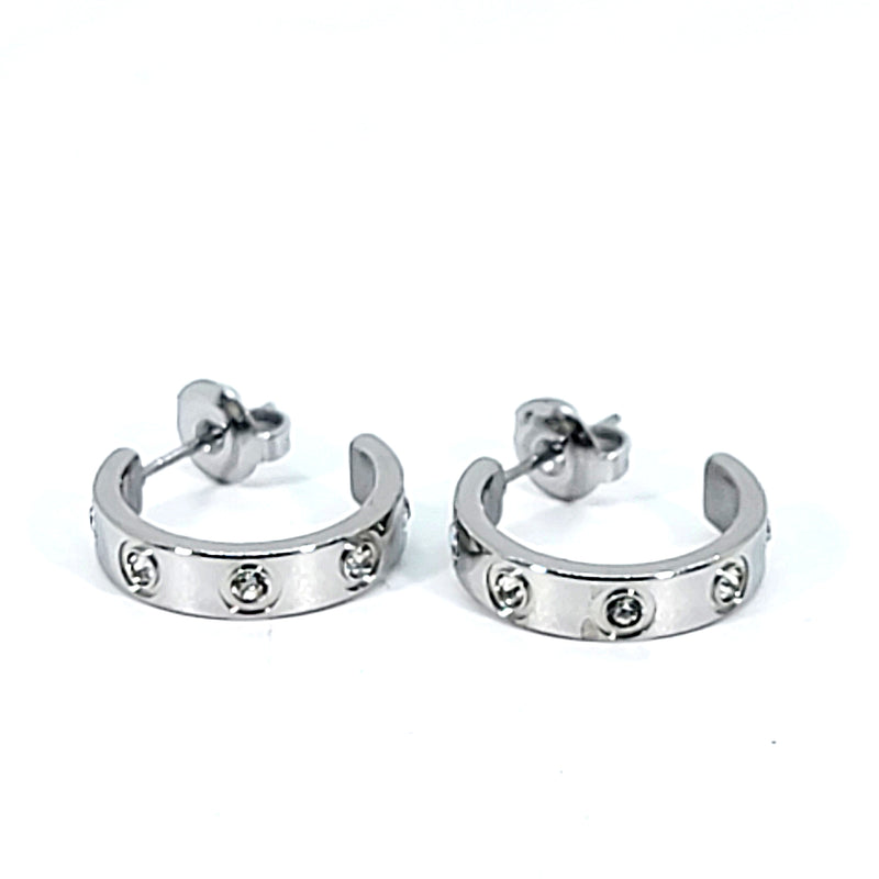 Iconic "Love" Style Hoop Earrings - Leila Jewels