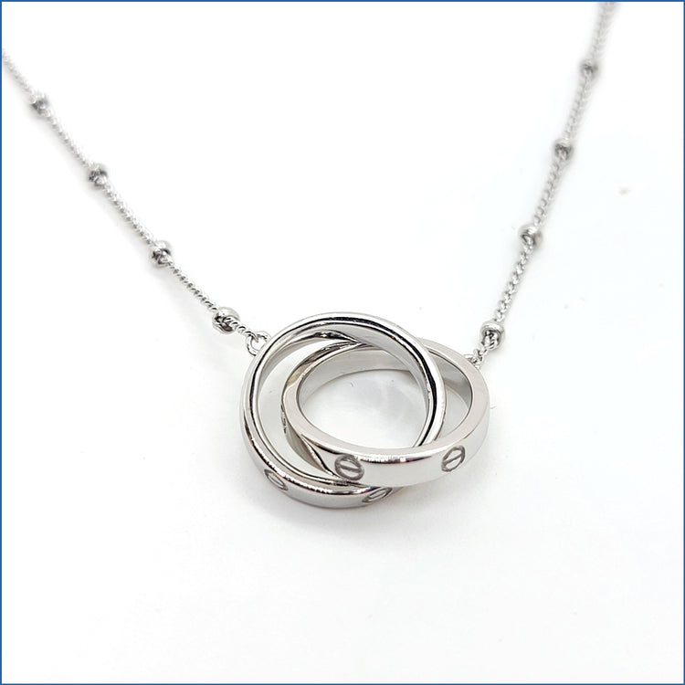Love Rings Necklace - Leila Jewels