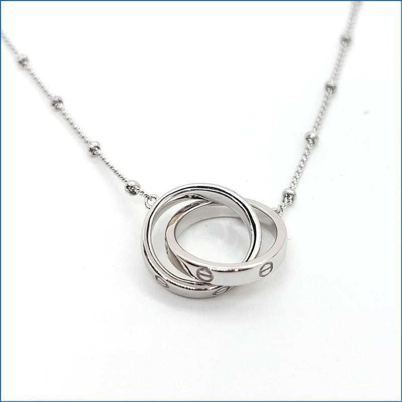 Love Rings Necklace - Leila Jewels