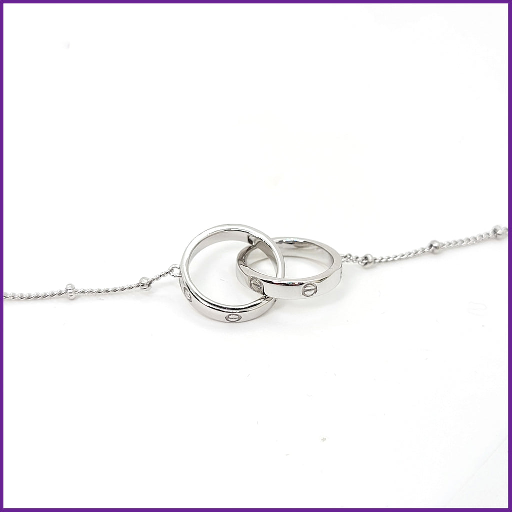 Love Rings Necklace - Leila Jewels