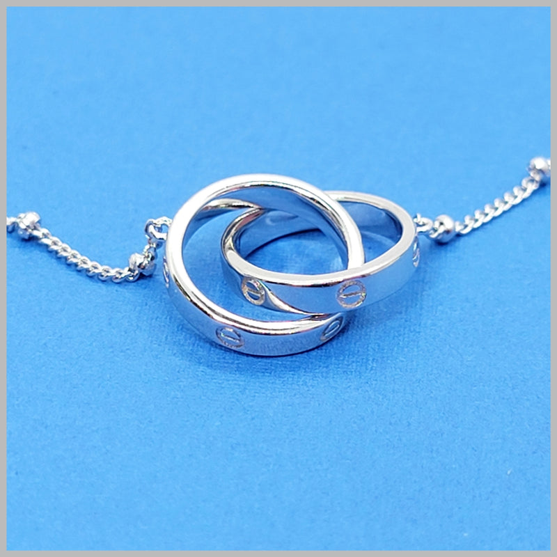 Love Rings Necklace - Leila Jewels