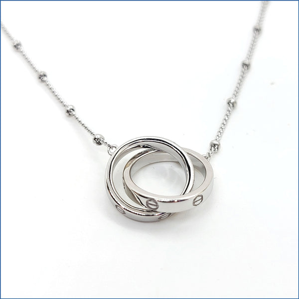 Love Rings Necklace - Leila Jewels